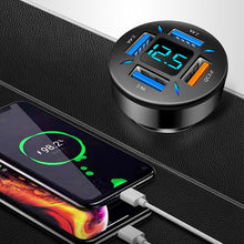 Load image into Gallery viewer, 66W Quick Charge Car Phone Charger USB-A USB-C Cigarette Lighter Adapter QC3.0 Fast Charge Car Charger for Smartphone Laptop DVR