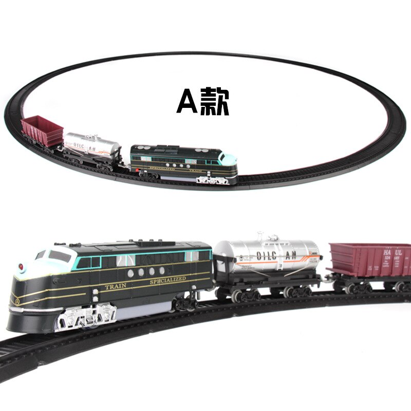 Electric Train Rail Car Track Toy Set Simulation Railway Model Children's Train High-speed Rail Boy Toy