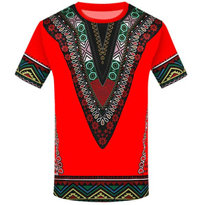 2022 Men&#39;s Round Neck Shirts Summer Fashion 3D Printing Ethnic African Clothing Loose Trend Oversized T-Shirt XXS-6XL