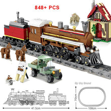 Load image into Gallery viewer, Technical Express Train Modern High Speed Carriage Electric Powered City Track Dolls Educational Building Blocks Toys for Kids