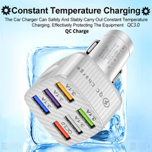 Load image into Gallery viewer, Aosexi Original 6 Port USB Car Charger QC3.0 Fast Charge for IPhone 13 Samsung Xiaomi Portable Phone Tablet Charger Car Charger