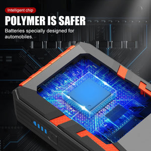 Car Battery Jump Starter 30000mAh Portable Power Bank Battery Booster With LED Flashlight Emergency Starter For Gasoline Diesel