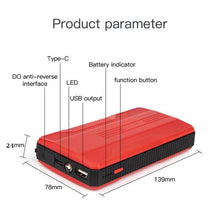 Load image into Gallery viewer, Car Jump Starter Power Bank 20000mAh Portable Starting Charger Battery Booster Pack Car Battery Starter Starting Device