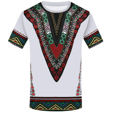 2022 Men's Round Neck Shirts Summer Fashion 3D Printing Ethnic African Clothing Loose Trend Oversized T-Shirt XXS-6XL