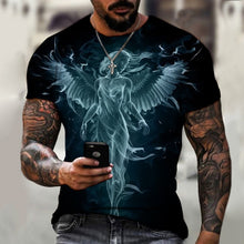 Load image into Gallery viewer, 2022 Men&#39;s Wild Wolf 3D Printed T-Shirt Short Sleeve O Neck Modern Animal Casual Shirt Harajuku Comfortable Breathable Top