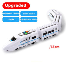 Load image into Gallery viewer, Kids Electric Train Railway Toys For Kids Train Diecast Simulation Train Sound Light Music Educational Locomotive Christmas Gift