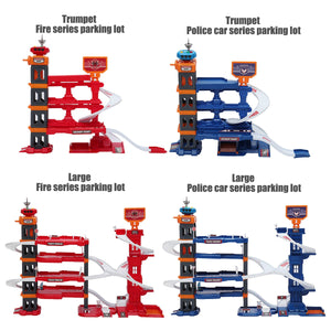 Electric Racing Track Car Children&#39;s Train Track Model Toy Railway Track Racing Road Transport Building Block Slot Set Toys