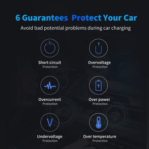 75W 6 USB QC3.0 Car Charger Fast Charging Mobile Phone Quick Charge For iPhone 13 12 Samsung Xiaomi Huawei USB Charger For Car