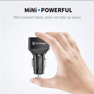 75W 6 USB QC3.0 Car Charger Fast Charging Mobile Phone Quick Charge For iPhone 13 12 Samsung Xiaomi Huawei USB Charger For Car