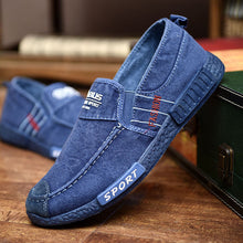 Load image into Gallery viewer, Summer Slip on Men&#39;s Casual Shoes Rubber Solid Mens Canvas Shoes Lightweight Waterproof Male Flat Casual Sneakers