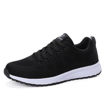 Load image into Gallery viewer, Women Casual Shoes Fashion Breathable Walking Mesh Lace Up Flat Shoes Sneakers Women 2019 Tenis Feminino White Vulcanized Shoes