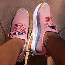 Load image into Gallery viewer, Women Colorful Cool Sneaker Ladies Lace Up Vulcanized Shoes Casual Female Flat Comfort Walking Shoes Woman 2020 Fashion