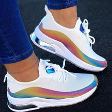 Load image into Gallery viewer, Women Colorful Cool Sneaker Ladies Lace Up Vulcanized Shoes Casual Female Flat Comfort Walking Shoes Woman 2020 Fashion