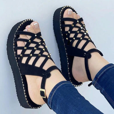 Women Sandals Lightweight Platform Sandals For Summer Shoes Women Heels Sandals 2022 Casual Chaussure Femme Flat Heel Sandalias