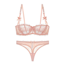 Load image into Gallery viewer, Women Lingerie Floral Lace Bra and thong set