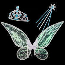 Load image into Gallery viewer, Fairy Princess Elf Butterfly Wings For Kids Girls Christmas Halloween Cosplay Party Costume Photography Performance Accessories