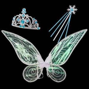 Fairy Princess Elf Butterfly Wings For Kids Girls Christmas Halloween Cosplay Party Costume Photography Performance Accessories