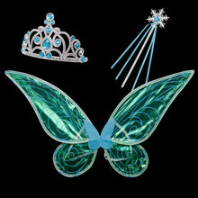 Load image into Gallery viewer, Fairy Princess Elf Butterfly Wings For Kids Girls Christmas Halloween Cosplay Party Costume Photography Performance Accessories