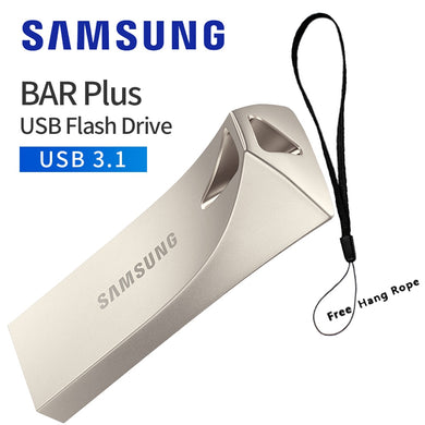 SAMSUNG BAR plus Pendrive USB 3,1 Flash Drive 32GB 64GB 200 MB/S 128GB 256GB 300MB/S Metal Pen Drive Memory Stick Storage Device