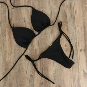 2020 Brazilian Women Mini Micro Bikini G-string High Waist Thong Bandage Push up Strapless Hot Sexy Beachwear Mujer Swimsuit