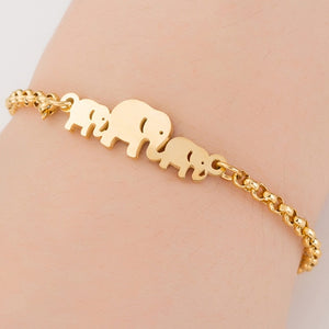 SMJEL Hot Stainless Steel Bracelet for Women Lovely Animal Butterfly Elephant Strand Bracelets Bangles Jewelry Accessories