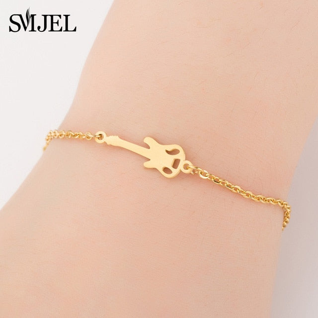 SMJEL Hot Stainless Steel Bracelet for Women Lovely Animal Butterfly Elephant Strand Bracelets Bangles Jewelry Accessories