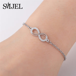 SMJEL Hot Stainless Steel Bracelet for Women Lovely Animal Butterfly Elephant Strand Bracelets Bangles Jewelry Accessories