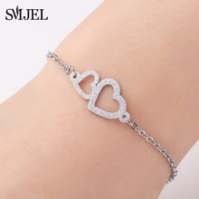 Load image into Gallery viewer, SMJEL Hot Stainless Steel Bracelet for Women Lovely Animal Butterfly Elephant Strand Bracelets Bangles Jewelry Accessories