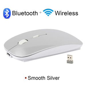 Wireless Mouse Computer Bluetooth Mouse Silent PC Mause Rechargeable Ergonomic Mouse 2.4Ghz USB Optical Mice For Laptop PC