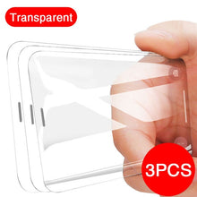 Load image into Gallery viewer, 3PCS Full Cover Protective glass on For iPhone 11 Pro Max tempered Glass Film On iPhone X XR XS Max Screen Protector Curved Edge