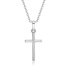 Load image into Gallery viewer, Fashion Female Cross Pendants dropshipping Gold Black Color Crystal Jesus Cross Pendant Necklace Jewelry For Men/Women Wholesale
