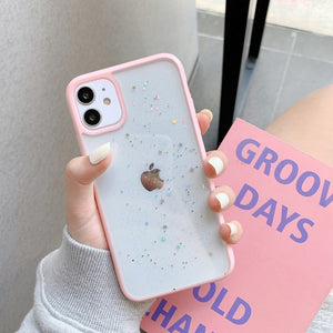 Twinkle Candy Transparent Phone Case For iPhone 11 12 mini Pro Max XS X XR 7 8 6 6S plus SE 2020 Soft Shockproof Cases Cover