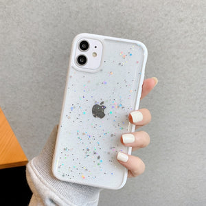 Twinkle Candy Transparent Phone Case For iPhone 11 12 mini Pro Max XS X XR 7 8 6 6S plus SE 2020 Soft Shockproof Cases Cover