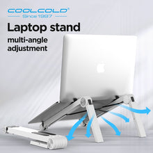 Load image into Gallery viewer, COOLCOLD Lightweight Laptop Cooling Stand Plastic Vertical Laptop Stand Foldable Tablet Stand Bracket Laptop Holder for MacBook