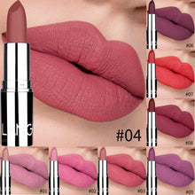 Load image into Gallery viewer, 8 Colors Matte Bullet Lipstick Waterproof Long-Lasting Velvet Lipstick Easy To Wear 2019 Nude batom Nutritious Makeup