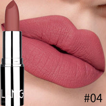 Load image into Gallery viewer, 8 Colors Matte Bullet Lipstick Waterproof Long-Lasting Velvet Lipstick Easy To Wear 2019 Nude batom Nutritious Makeup