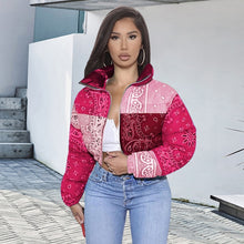 Load image into Gallery viewer, Bandana Coat Paisley Printed Bubble Jackets For Women 2020 Winter Fashion Warm Parkas Casual Zipper Up Puffer Outerwear S-XXL