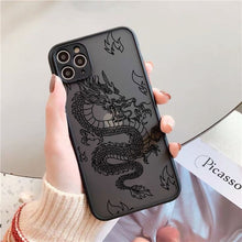 Load image into Gallery viewer, Remazy Fashion Dragon Animal Pattern Phone Case For iPhone 12 11 Pro XS MAX X 7 XR SE20 8 6Plus Hard Transparent Cover Matte Bag