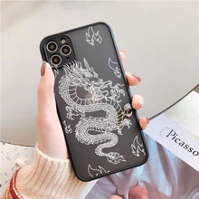 Load image into Gallery viewer, Remazy Fashion Dragon Animal Pattern Phone Case For iPhone 12 11 Pro XS MAX X 7 XR SE20 8 6Plus Hard Transparent Cover Matte Bag