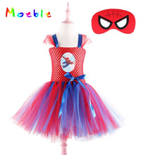 Load image into Gallery viewer, Moeble Children Cosplay Costume Girls Tutu Dress with Headband Kids Party Dresses for Birthday Halloween Christmas Summer