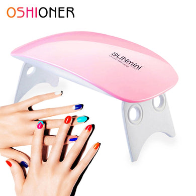 Nail Dryer Machine 6W Mini UV LED Lamp Portable USB Cable Home Use Mini Lamp for Drying Nails UV Gel Nail Art Manicure Tools
