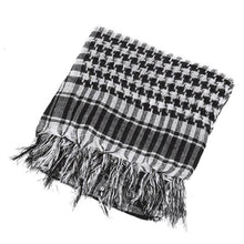 Load image into Gallery viewer, Outdoor Hiking Scarves Military Arab Tactical Desert Scarf Army Shemagh With Tassel For Men Women Muslim Hijab Windproof Warm