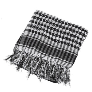Outdoor Hiking Scarves Military Arab Tactical Desert Scarf Army Shemagh With Tassel For Men Women Muslim Hijab Windproof Warm