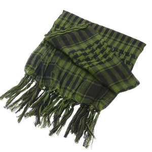 Outdoor Hiking Scarves Military Arab Tactical Desert Scarf Army Shemagh With Tassel For Men Women Muslim Hijab Windproof Warm