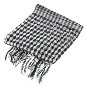 Outdoor Hiking Scarves Military Arab Tactical Desert Scarf Army Shemagh With Tassel For Men Women Muslim Hijab Windproof Warm