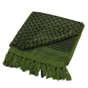Outdoor Hiking Scarves Military Arab Tactical Desert Scarf Army Shemagh With Tassel For Men Women Muslim Hijab Windproof Warm
