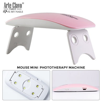 6W Mini Nail Lamp UV LED Portable Mirco USB Cable Home Use UV Lamp For Drying Nail Gel Varnish 6 LEDS Dryer Nail Art Tools