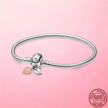 Load image into Gallery viewer, TOP SALE Pulseira Bracelet Femme 925 Sterling Silver Heart Snake Chain Bracelet For Women Fit Original Charm Beads Jewelry Gift