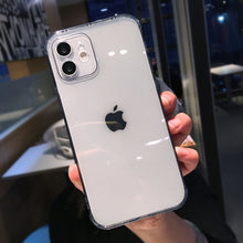 Load image into Gallery viewer, Candy Color Transparent Silicone Case For iPhone 12 Mini 11 Pro Max 7 8 Plus X XR XS Max SE 2020 Fashion Camera Protection Shell
