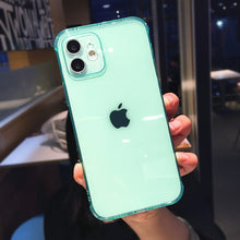 Load image into Gallery viewer, Candy Color Transparent Silicone Case For iPhone 12 Mini 11 Pro Max 7 8 Plus X XR XS Max SE 2020 Fashion Camera Protection Shell